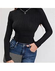 Image result for Long Sleeve Black Tee