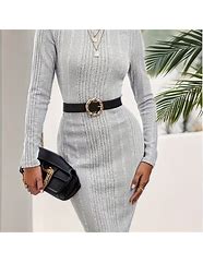 Image result for Heather Grey Sweater Dress
