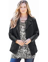 Image result for Woman in Leather Jacket
