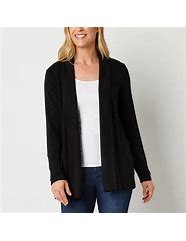 Image result for Long Black Sweater Coat