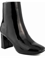 Image result for Black Patent Leather Ankle Boots
