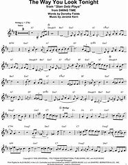 Image result for The Way You Look Tonight Lead Sheet