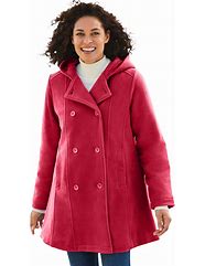 Image result for Plus Size Women's Button-Front Fleece Cape By Woman Within In New K...