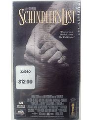 Image result for Schindler's List VHS