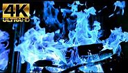 Beautiful Blue Fireplace Flames! 12 Hours (Dabi Approved!)