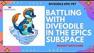 Prodigy Math Game | Battling with DIVEODILE in the EPICS Subspace (Water Pet)