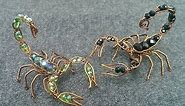 Wire scorpion - DIY wire jewelry - Halloween jewelry idea 270