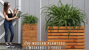 EASY DIY PLANTERS (IN 1 WEEKEND & WITH 3 POWER TOOLS)!