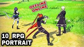 Top 10 Best PORTRAIT RPG Games for Android iOS | 10 ACTION RPG PORTRAIT Games Android OFFLINE ONLINE