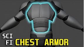How to Make Sci-Fi Chest Armor | Blender