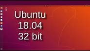 How to install UBUNTU 18.04 32 bit - Using the Net Installer | UBUNTU LINUX INSTALLATION