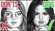 DO'S & DON'TS: How To Draw a Face | Realistic Drawing Tutorial Step by Step