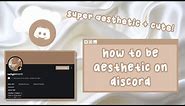 how to be aesthetic on discord!🤍☕