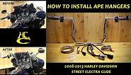 How to Install Ape Hanger Handlebars on 2008-2013 Harley Davidson Street Electra Glide