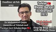 How to Win Fully Funded Türkiye (Turkey) 🇹🇷 Diyanet Scholarship 2023|| Application Procedure||Part 1