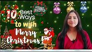 How to wish on Christmas in English | How to Greet on Christmas | Best Christmas wishes 2021