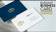 Simple and Elegant Business Card Design - Adobe Photoshop