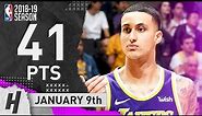 Kyle Kuzma CRAZY Full Highlights Lakers vs Pistons 2019.01.09 - 41 Points in 3 Qtrs