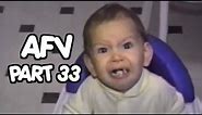 Babies making funny faces while trying new foods - AFV | OrangeCabinet
