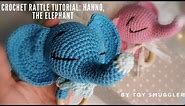 1. Crochet elephant baby rattle tutorial - Preview. FREE crochet pattern - EASY and QUICK