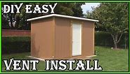 HOW TO INSTALL A SHED GABLE VENT - HOW TO BUILD A SHED - DIY EASY