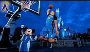 Mickey Mouse plays basketball with Orlando Magic's Aaron Gordon as part of new sponsorship