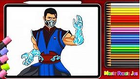 How to Draw Sub-Zero from Mortal Kombat | Easy Step-by-Step Tutorial