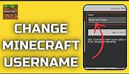 How to Change Username on Minecraft (2024) | Change Minecraft Username