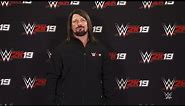 WWE 2K19 cover Superstar AJ Styles introduces the Million Dollar Challenge