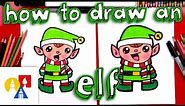 How To Draw A Cartoon Christmas Elf