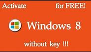 Windows 8/8.1 Activator for Your PC[How to activate windows 8.1/8/10/7/all versions/pro/home]