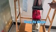KEEPJOY Detachable Hanging Handbag Purse Organizer for Closet, Purse Bag Storage Holder for Wardrobe Closet with 4 Shelves Space Saving Purse Organizers System (Pack of 2 Grey)