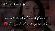 Best Collection of Bewafa Sad Poetry | 2 Lines Judaai Poetry | Urdu Ghanzada Shayari | Urdu Poetry