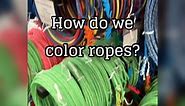 Q: How do we color our ropes? A: There are several ways! For most of our ropes, we use colored thread. This will put the color in the entire rope and we can also create striped ropes this way. For other ropes, we use spray paint, dip them in dye, or spray them with dye. This allows us to color just a section like the black eye in our Piranha team rope or we can do multiple colors like our rainbow kids ropes. All of the colors are applied before our wax process which seals the colors in place. | 