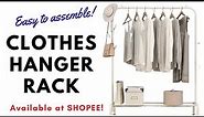 Easy To Assemble and Affordable Clothes Hanger Rack #glencabrera #shopeefinds #shopeeph #shopeehaul