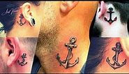 Anchor tattoo for men // Neck tattoo // anchor tattoo design