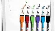 Kedudes Magnetic 8.5’’ x 11’’ Small Dry Erase Whiteboard - Includes 6 Magnetic Dry Erase Markers, Assorted Colors - Small Dry Erase Board - Great for Fridge, Locker