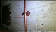 DIY HOW TO MOUNT COPPER PIPE BELL HANGER INTO MASONRY WALL
