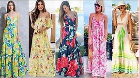 Summer Stayl Maxi Dresses Designs l SUN Maxi Dresses Designs l Beach Dresses l Summer Outfits Dres