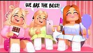 SLEEPOVER WITH THE MEAN GIRLS IN ROBLOX BROOKHAVEN!