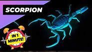 Deathstalker Scorpion - In 1 Minute! 🕷 One Of The Most Dangerous Arachnid In The World