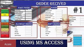 How To Create Food Order Form Using MS ACCESS Part 1