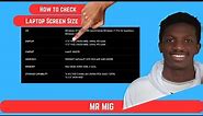 How to check laptop screen size 2023 | 3 minutes solution