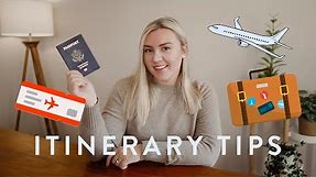 How To Create a GREAT Travel Itinerary