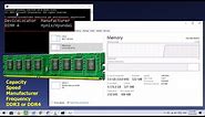 How to check your RAM All Detail, Speed, Manufacturer, Capacity, Frequency, DDR3 or DDR4