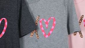 Valentine's Day Shirt for Womens Love Heart Print Shirt