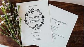 Create a Wedding Program With These Stylish Free Templates