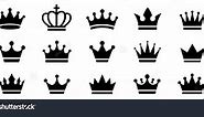 Big Collection Quolity Crowns Crown Icon Stock Vector (Royalty Free) 2295440157 | Shutterstock