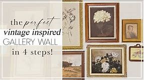 How to Create a Vintage Gallery Wall in 4 Steps // Decor on a Budget