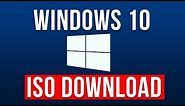 Windows 10 ISO Download 64 bit (Official)